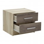 Φοιτητικό πακέτο επίπλων κρεβατοκάμαρας Cloud pakoworld σετ 3τεμ