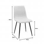 Τραπεζαρία Balou-Noor pakoworld σετ 5τεμ MDF μαύρο-κιτρινο Φ100x73εκ