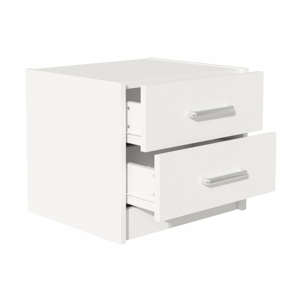 Σετ Κρεβατοκάμαρας Olympus White με Κρεβάτι 140x200εκ Σετ 3τεμ