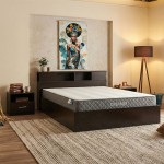Κρεβάτι με στρώμα Olympus-Dreamer pakoworld wenge 160x200εκ