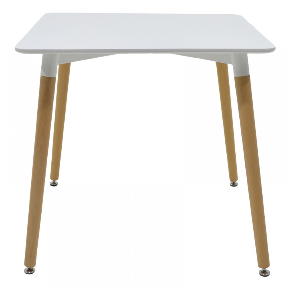 Τραπεζαρία με Καρέκλες Gaston λευκό και Τραπέζι Natali λευκό 120x80x76εκ Σετ 5τεμ