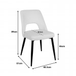 Τραπεζαρία με Καρέκλες Murde Σάπιο Μήλο  και Τραπέζι Antoro γυαλί Φ100x75εκ Σετ 5τεμ