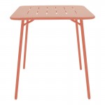 Τραπεζαρία Moraja Deraby I pakoworld σετ 3τεμ terracotta μέταλλο 70x70x73εκ