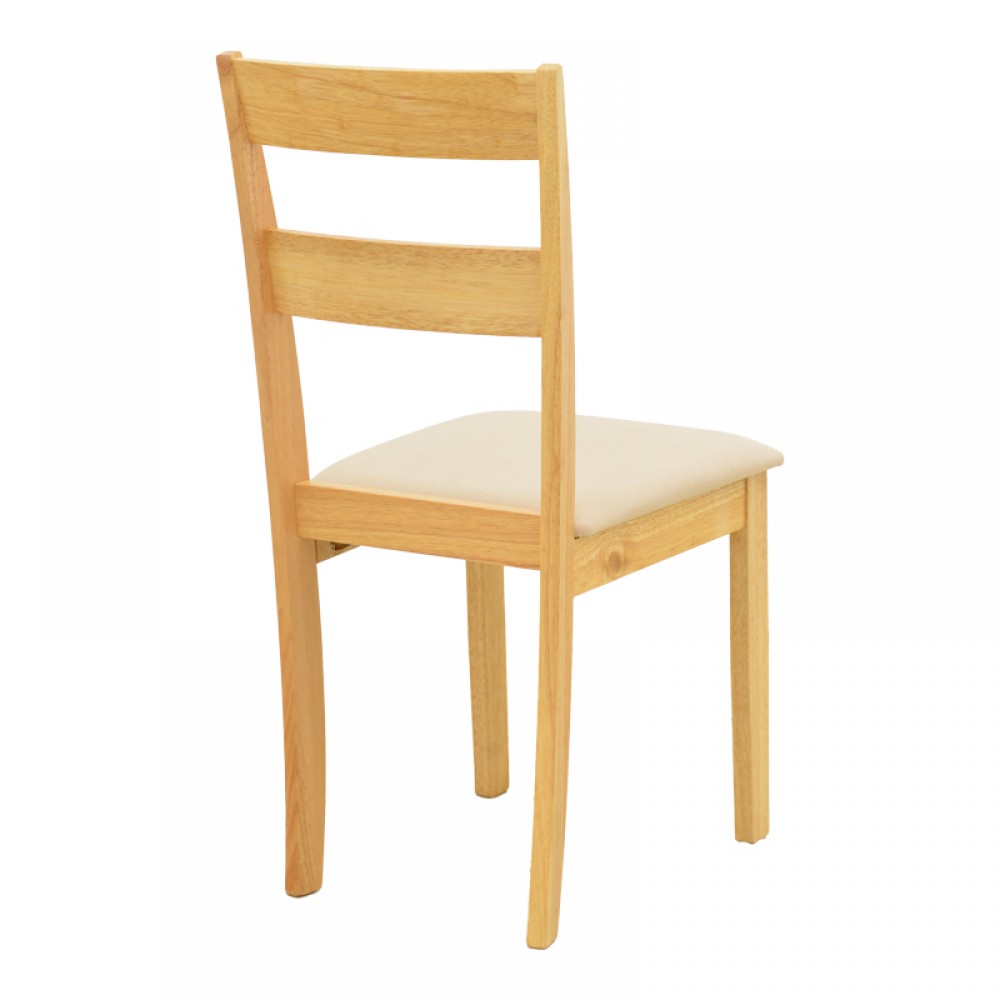 Τραπεζαρία Dallan Country pakoworld 5τεμ σε φυσική απόχρωση rubberwood 120-150x80x74εκ