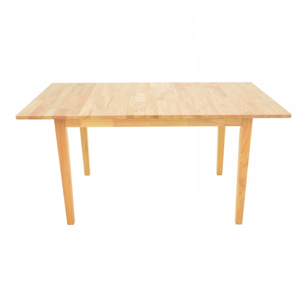 Τραπεζαρία Dallan Country pakoworld 5τεμ σε φυσική απόχρωση rubberwood 120-150x80x74εκ