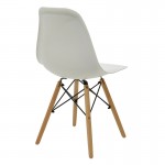 Τραπεζαρία με Καρέκλες Julita λευκό και Τραπέζι Antoro γυαλί με βάση χρωμίου Φ80x75εκ Σετ 5τεμ