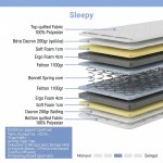 Στρώμα Sleepy pakoworld bonnel spring διπλής όψης 27cm 140x200εκ