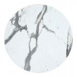 Επιφάνεια τραπεζιού Melody pakoworld HPL λευκό μαρμάρου 60x60εκ πάχους 12mm