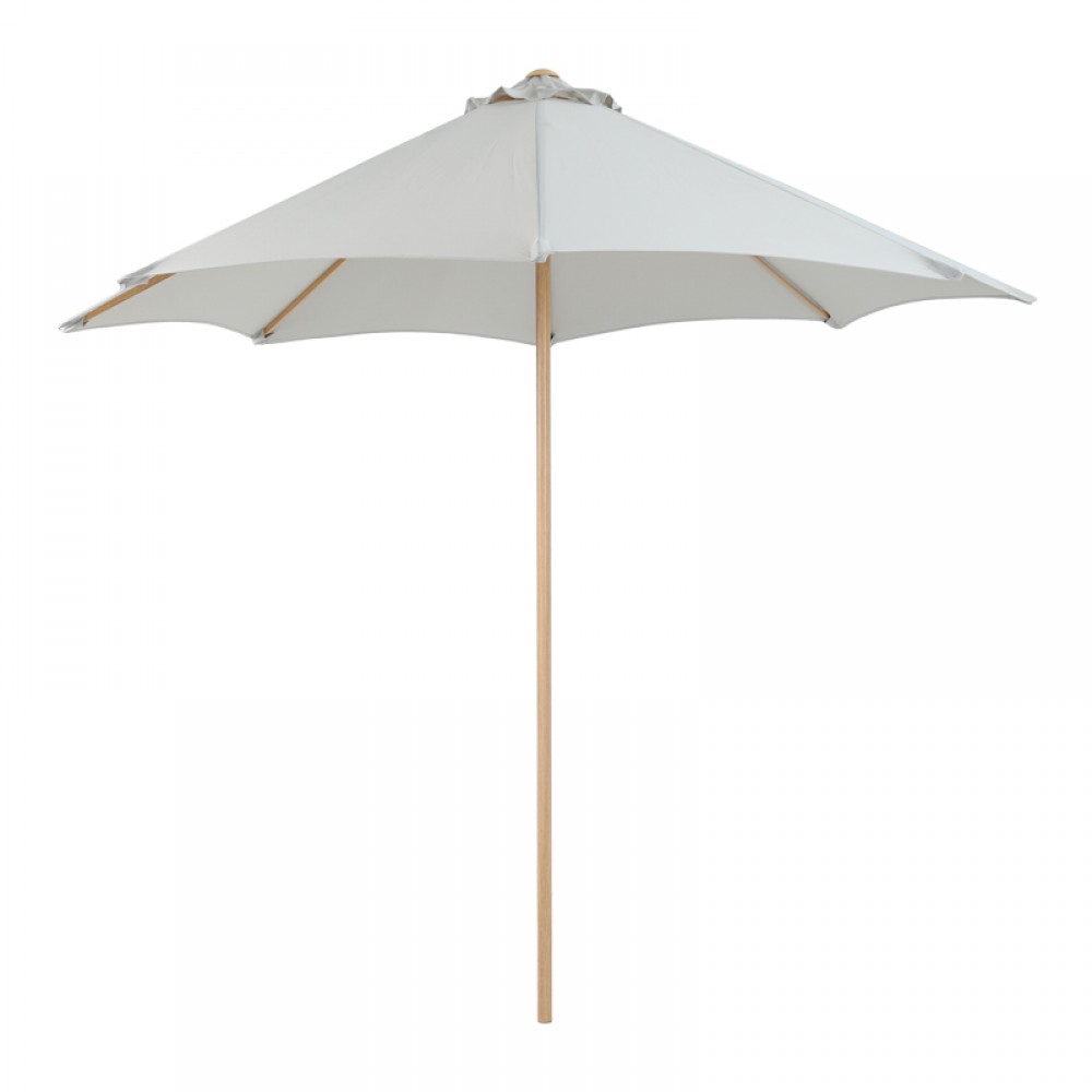 Ομπρέλα επαγγελματική Mawoo pakoworld μέταλλο- μονοκόμματος ιστός σε ξύλου-κρεμ απόχρωση Φ250x235εκ