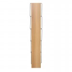 Βιβλιοθήκη mini Tars pakoworld  sonoma-μαύρο 50x22x150εκ