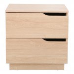 Κομοδίνο Verena I pakoworld σε φυσική απόχρωση 48x40x48εκ