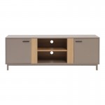 Έπιπλο τηλεόρασης Polenio pakoworld taupe με φυσικό 150x40x53εκ