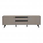 Έπιπλο τηλεόρασης Nectra pakoworld taupe με μαύρο 180x40x56εκ