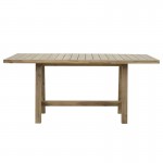 Τραπέζι Malibu pakoworld μασίφ ξύλο ακακίας 170x90x75.5εκ