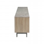 Έπιπλο τηλεόρασης Kasandra pakoworld μπεζ μαρμάρου-sonoma 180x35x48.5εκ