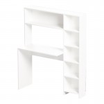 Γραφείο με βιβλιοθήκη Janson pakoworld σε λευκή απόχρωση 113.2x40x141.8εκ