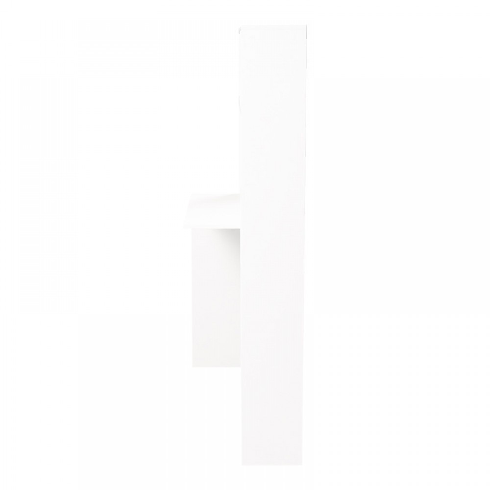 Γραφείο με βιβλιοθήκη Janson pakoworld σε λευκή απόχρωση 113.2x40x141.8εκ