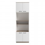 Ντουλάπα κουζίνας Rowan pakoworld σε λευκή-sonoma απόχρωση 60x42x182εκ