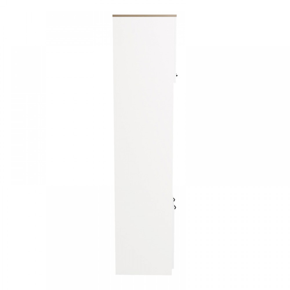 Ντουλάπα κουζίνας Rowan pakoworld σε λευκή-sonoma απόχρωση 60x42x182εκ