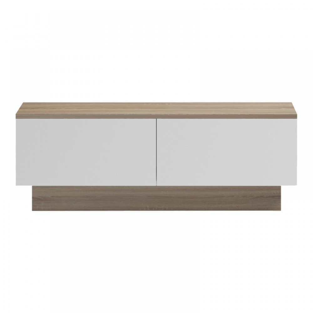 Τραπέζι σαλονιού Winey pakoworld σε sonoma-λευκή απόχρωση 90x60x31.5εκ