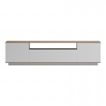 Έπιπλο τηλεόρασης Winey pakoworld σε sonoma-λευκή απόχρωση 180x44.5x44.5εκ