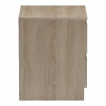 Κομοδίνο Verena pakoworld sonoma-ανθρακί 40x40x50εκ