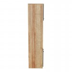 Ντουλάπα κουζίνας Rowan pakoworld σε oak-ανθρακί απόχρωση 60x42x182εκ