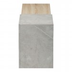 Έπιπλο τηλεόρασης επιτοίχιο Flato pakoworld sonoma-γκρι μπεζ όψη μαρμάρου 150x29.5x38.5εκ