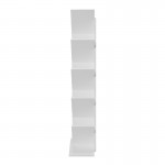 Βιβλιοθήκη Fyllo pakoworld λευκό 50x25x141.5εκ
