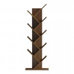 Βιβλιοθήκη Fyllo pakoworld καρυδί 50x25x141.5εκ