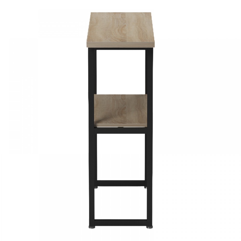 Κονσόλα Solain pakoworld sonoma-μαύρο μέταλλο 79x29x85εκ