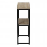 Κονσόλα Solain pakoworld sonoma-μαύρο μέταλλο 79x29x85εκ