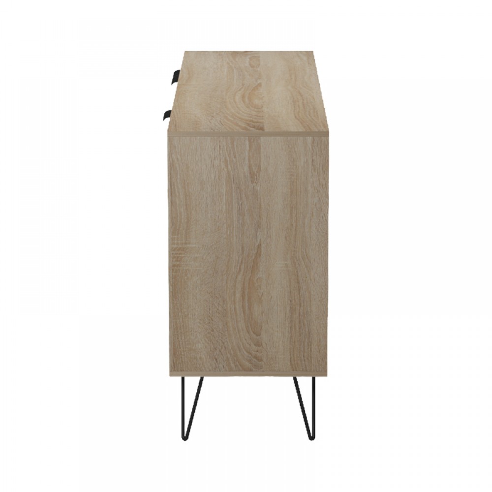 Μπουφές Balain pakoworld sonoma-ανθρακί 142x35.5x83εκ