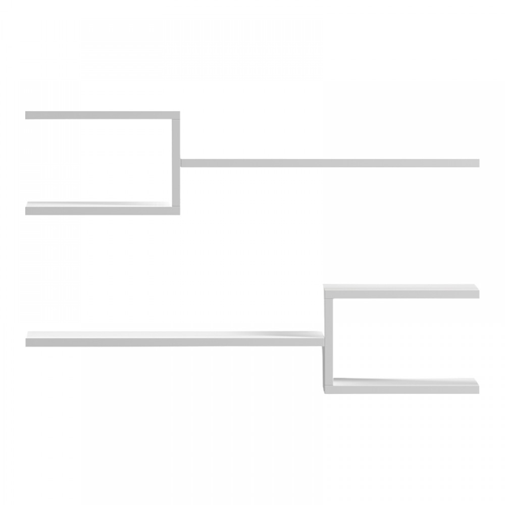 Ραφιέρα τοίχου Galler pakoworld λευκό 79x19.5x18εκ