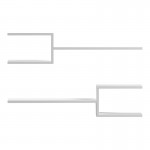 Ραφιέρα τοίχου Galler pakoworld λευκό 79x19.5x18εκ