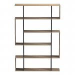 Βιβλιοθήκη Mito pakoworld sonoma-ανθρακί 108.5x25x161εκ