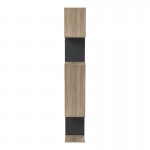 Βιβλιοθήκη Mito pakoworld sonoma-ανθρακί 108.5x25x161εκ