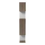 Βιβλιοθήκη Mito pakoworld sonoma - λευκό 108.5x25x161εκ