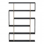 Βιβλιοθήκη Mito pakoworld ανθρακί - sonoma 108.5x25x161εκ