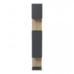 Βιβλιοθήκη Mito pakoworld ανθρακί - sonoma 108.5x25x161εκ