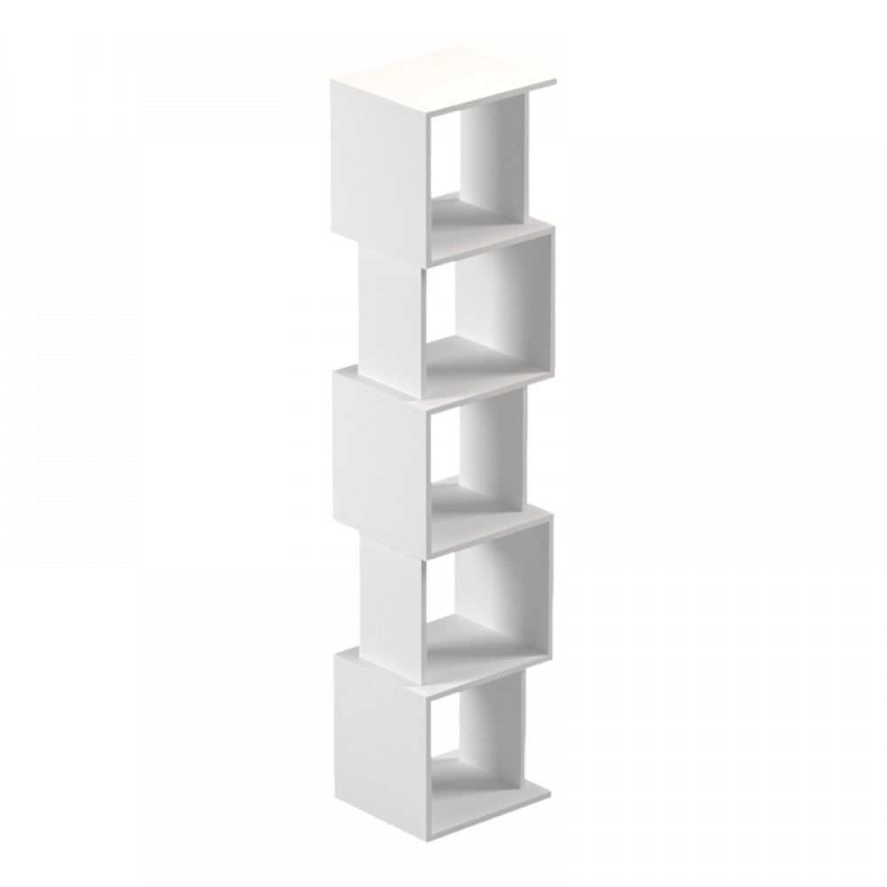Βιβλιοθήκη Cubik pakoworld λευκό 35x30x161εκ