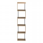 Βιβλιοθήκη Cubik pakoworld sonoma- ανθρακί 35x30x161εκ