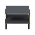 Τραπεζάκι σαλονιού Tuscany pakoworld sonoma-ανθρακί 83x54x34εκ