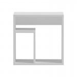 Βοηθητικό τραπέζι Doublo pakoworld λευκό 40x35x40εκ