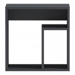 Βοηθητικό τραπέζι Doublo pakoworld ανθρακί 40x35x40εκ