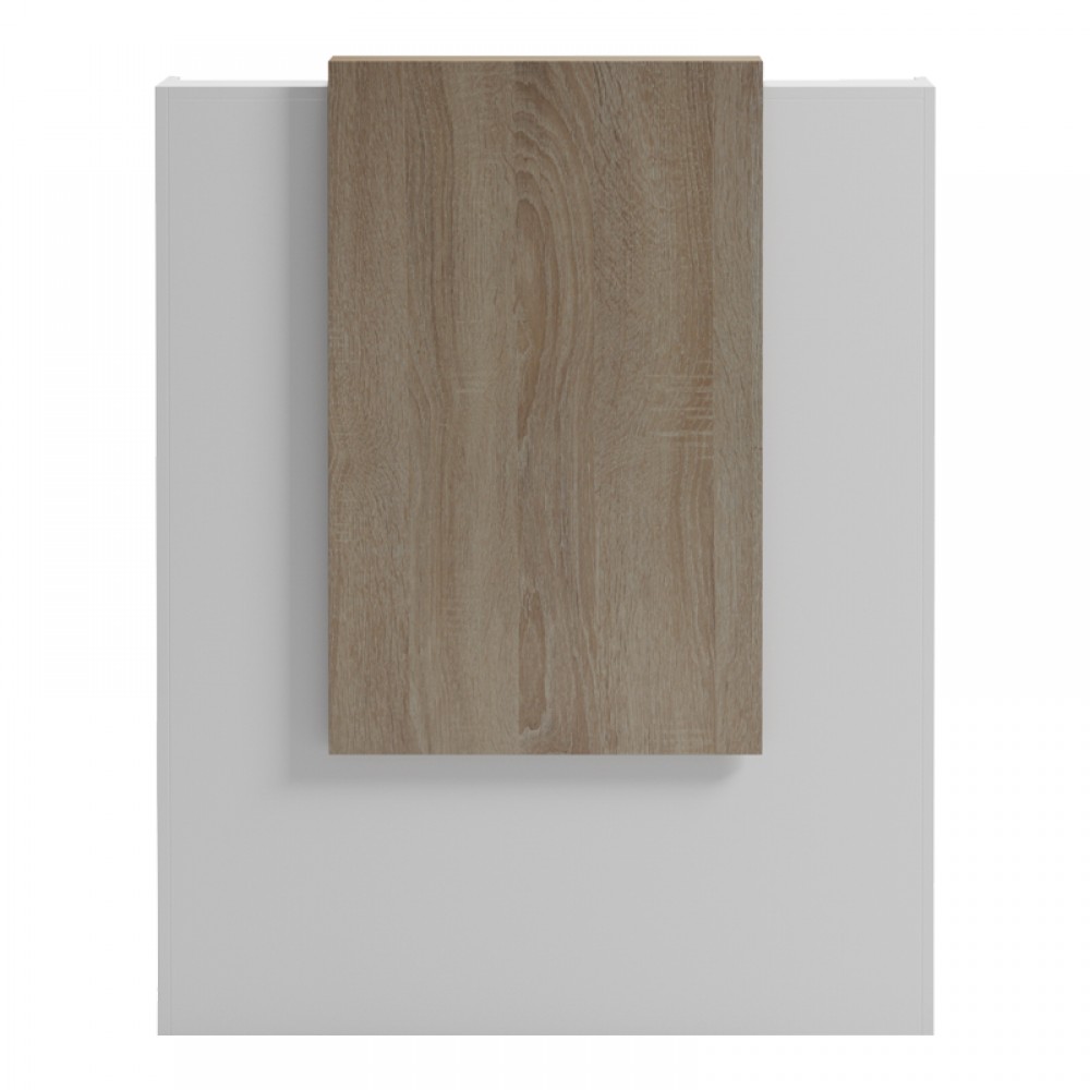 Γραφείο reception Zowel pakoworld με led λευκό - sonoma 90x40x110εκ