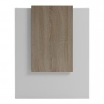 Γραφείο reception Zowel pakoworld με led λευκό - sonoma 90x40x110εκ