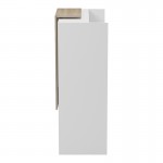 Γραφείο reception Zowel pakoworld με led λευκό - sonoma 90x40x110εκ