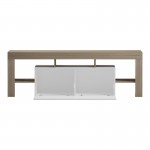 Έπιπλο τηλεόρασης Liner pakoworld sonoma-λευκό 150x40x50εκ