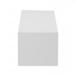 Έπιπλο τηλεόρασης επιτοίχιο με Led Rival pakoworld λευκό 120x35x30εκ